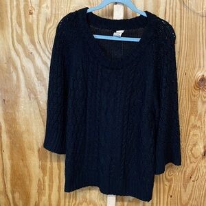 Faded Glory size L black sweater